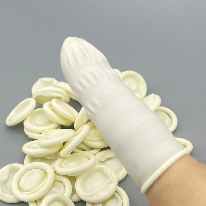 Latex Disposable Glove - 20/50pcs White Fingertips Protector Gloves Disposable