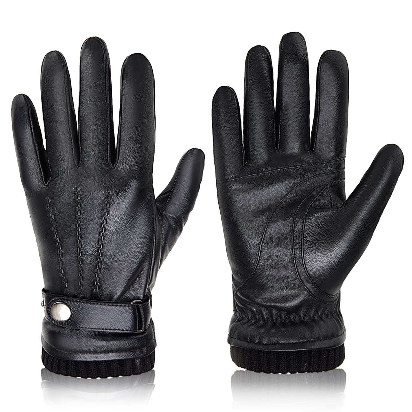 BISON DENIM Men's Sheepskin Gl - Leather Driving Glove recension och pris