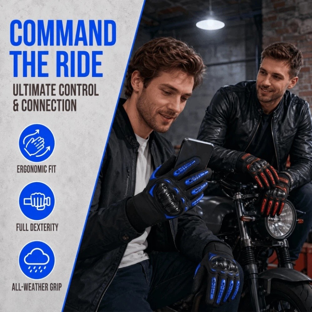 Wear-Resistant Motorcycle Ridi - Motorcycle Glove Knuckle recension och pris