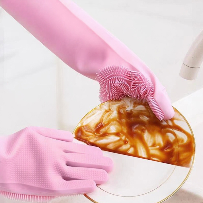 Dishwashing Cleaning Gloves Ma - Rubber Glove Cleaning recension och pris